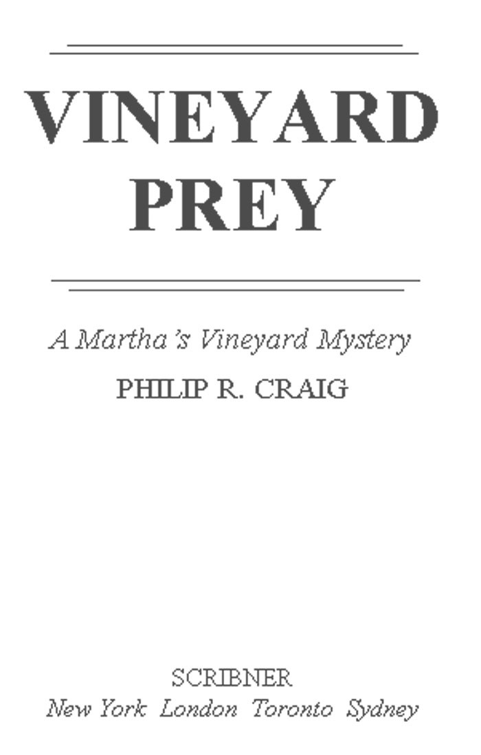 Vineyard Prey Craig Philip R