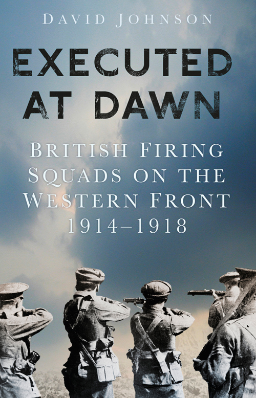 Executed At Dawn The British Firing Squads Of The First World War Johnson David