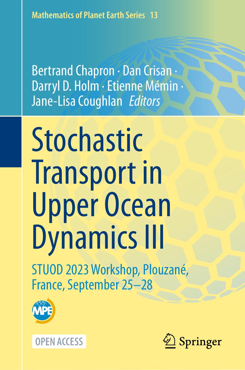 Stochastic Transport In Upper Ocean Dynamics Iii Bertrand Chapron