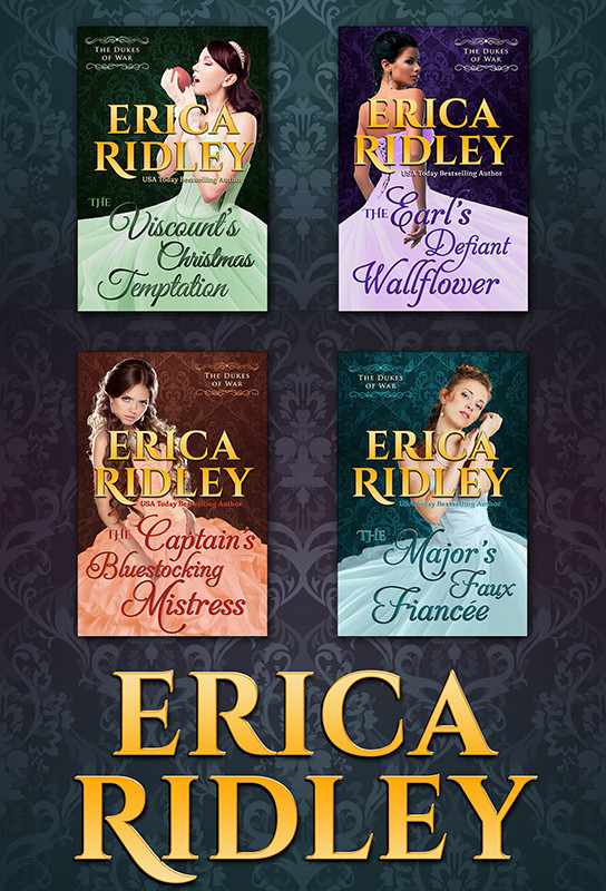 The Dukes Of War Boxed Set The Viscounts Christmas Temptation The Earls Defiant Wallflower The Captains Bluestocking Mistress The Majors Faux Fiance Dukes Of War 14 Erica Ridley