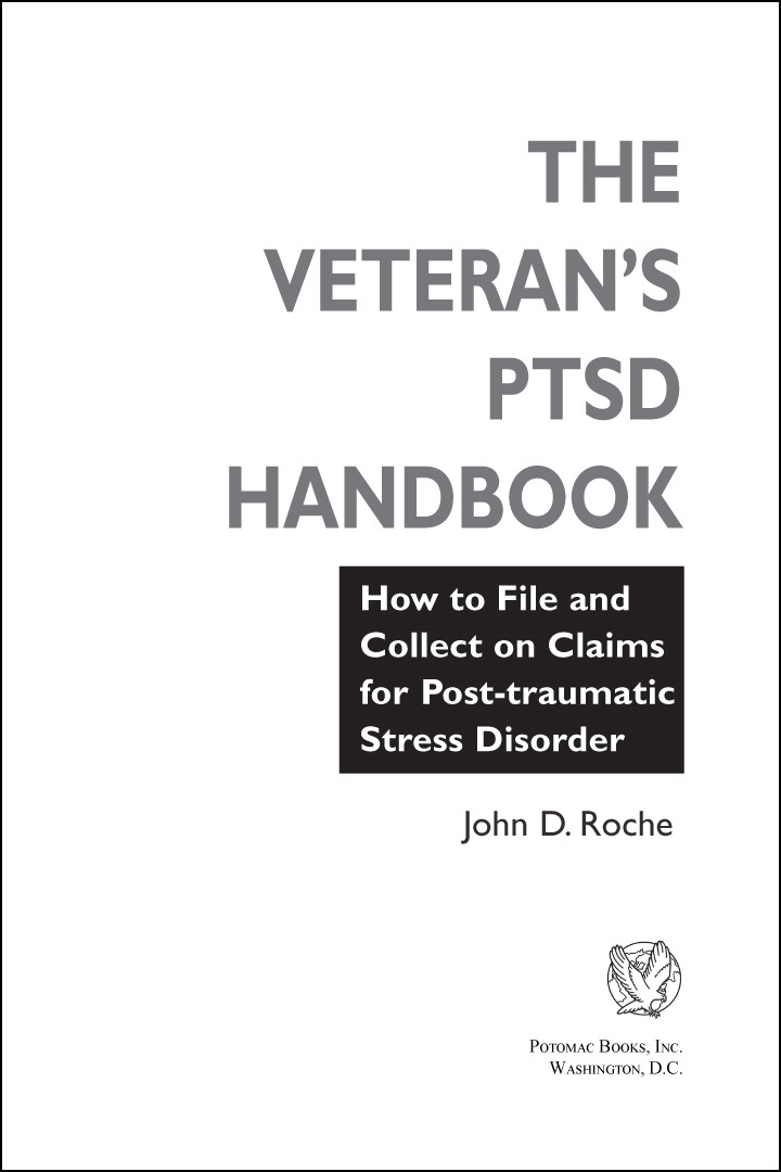 The Veterans Ptsd Handbook John D Roche