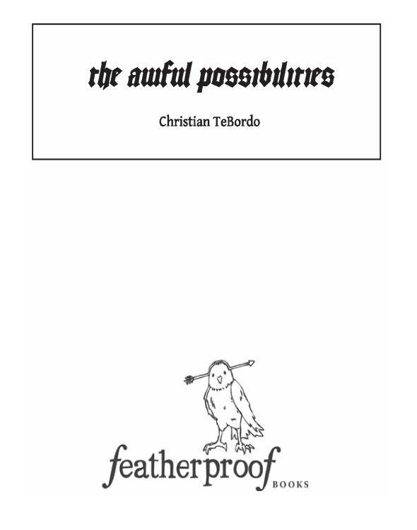 The Awful Possibilities Tebordo Christian