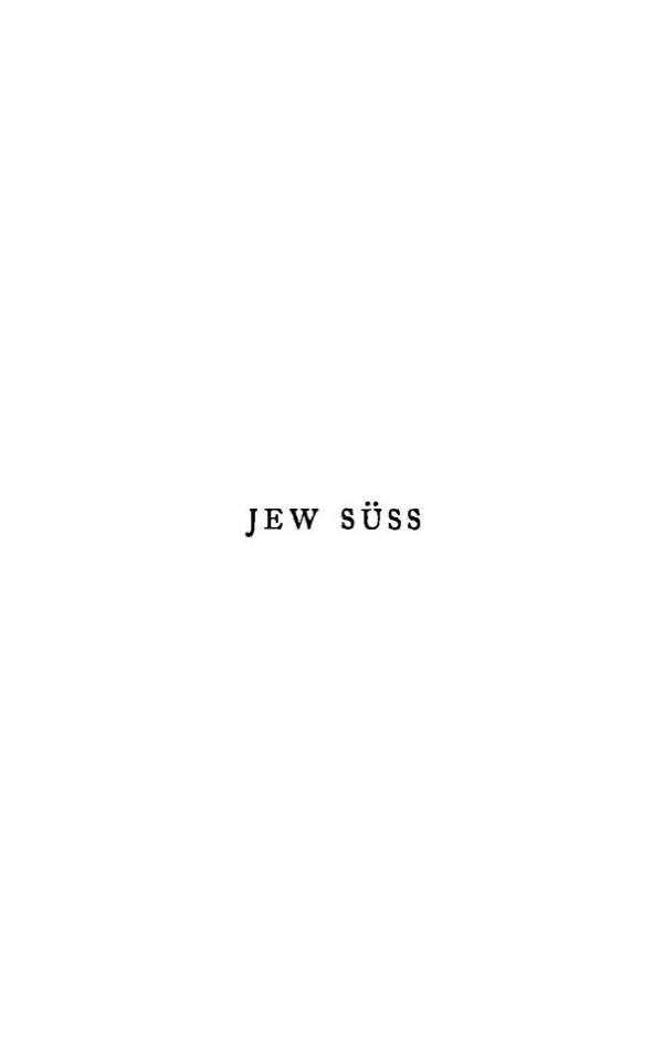 Jew Suss 1st Cheap Edition 1928 Lion Feuchtwanger