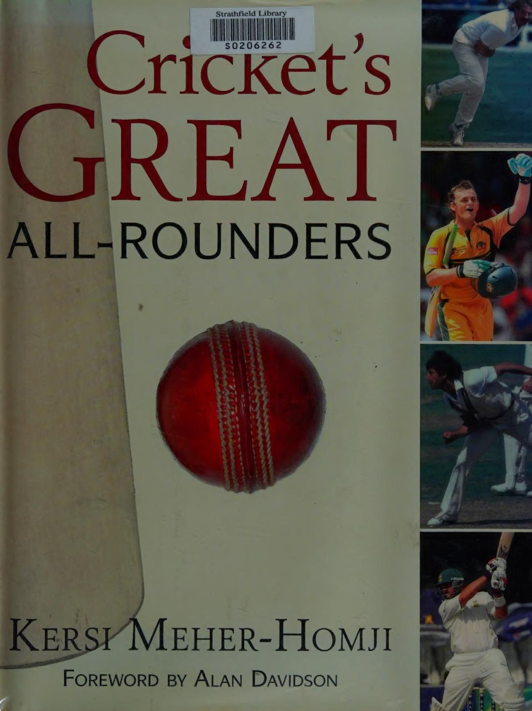 Crickets Great Allrounders Kersi Meherhomji