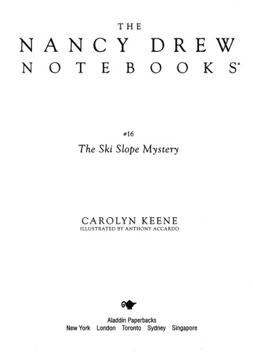 The Ski Slope Mystery Keene Carolyn