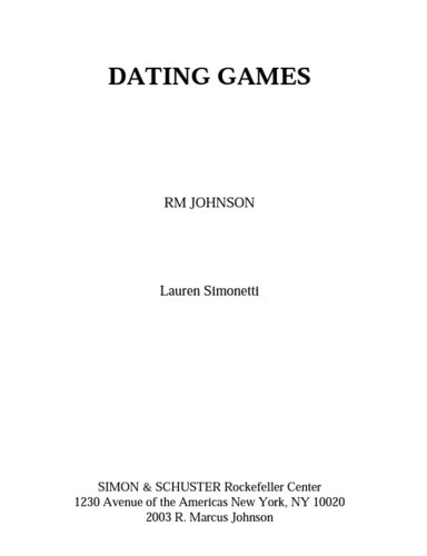 Dating Games Johnson R M