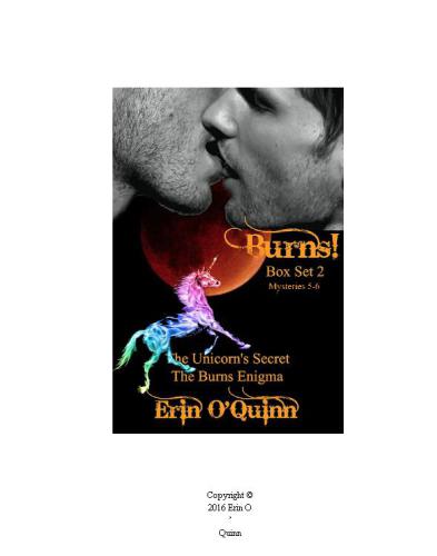 The Unicorns Secret The Burns Enigma Oquinn Erin
