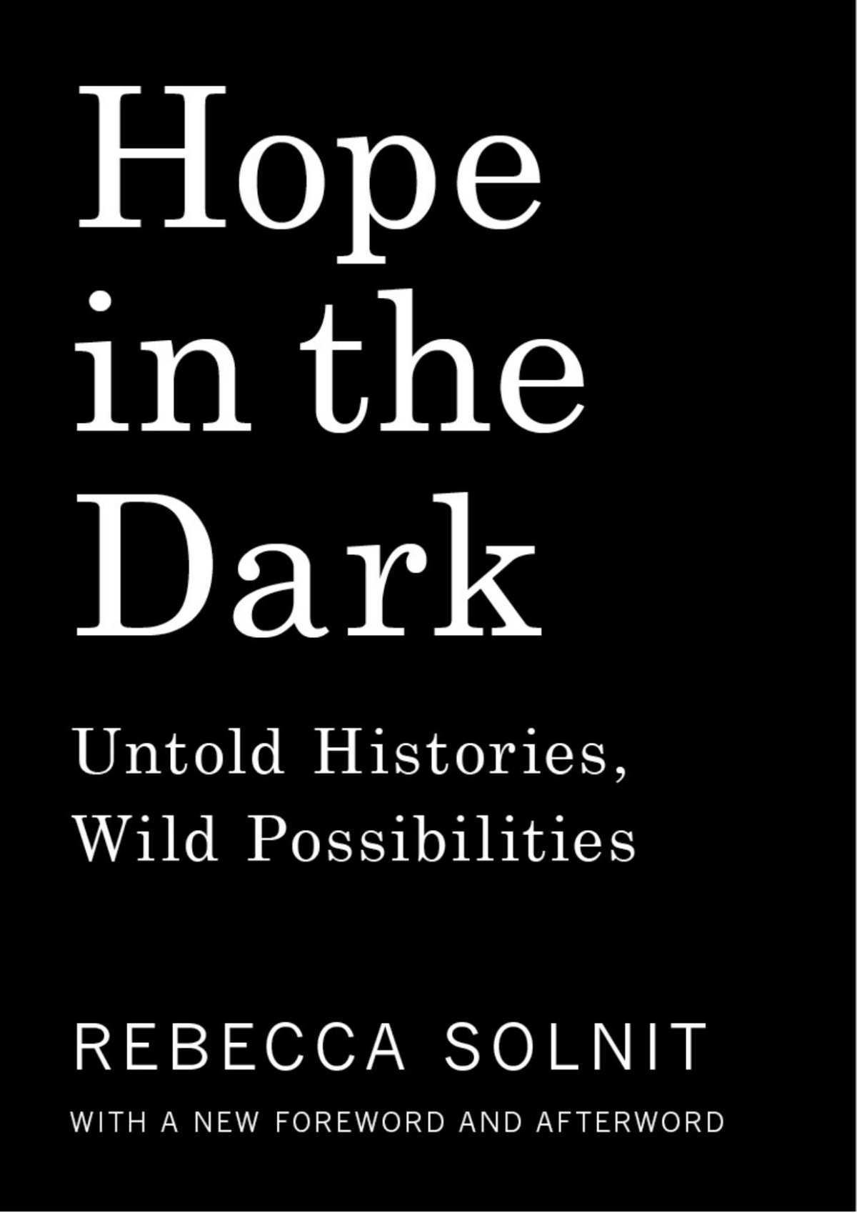 Hope In The Dark Second Rebecca Solnit
