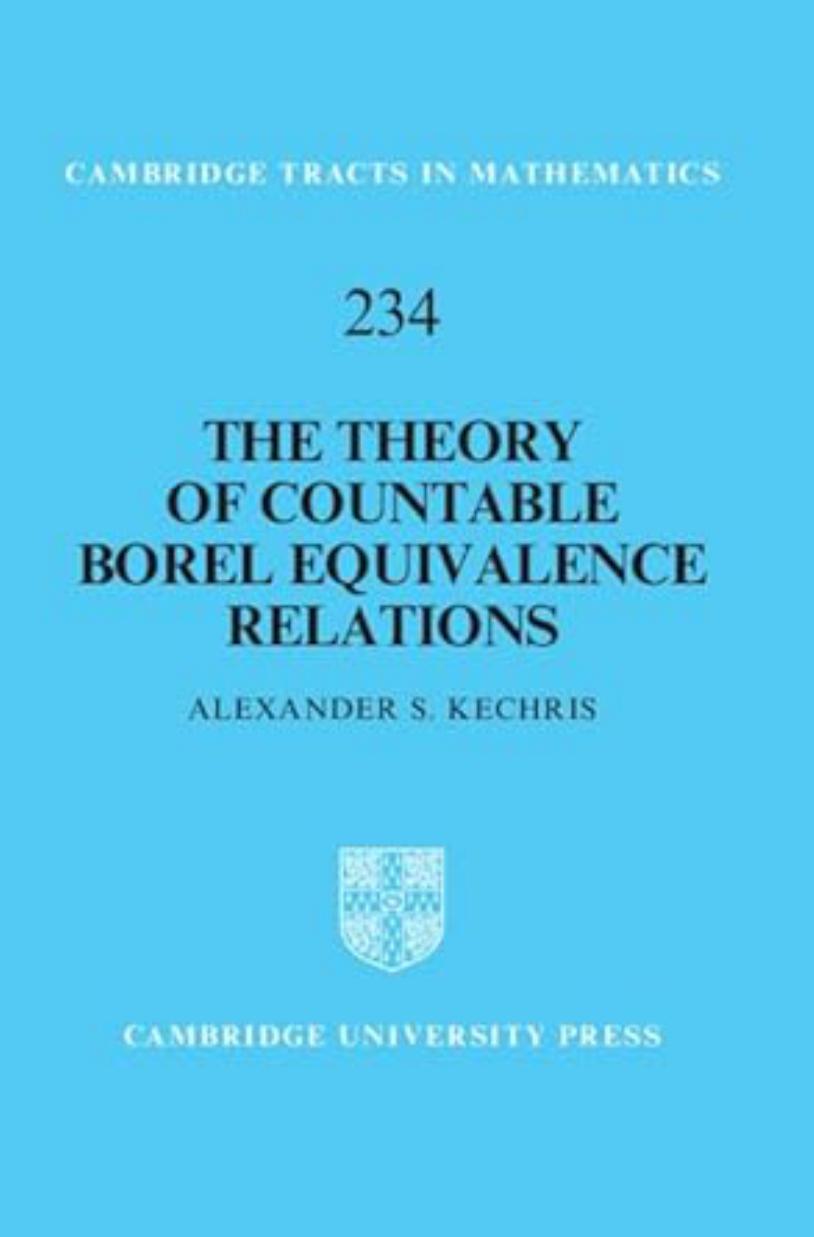 The Theory Of Countable Borel Equivalence Relations 1st Edition Alexander S Kechris