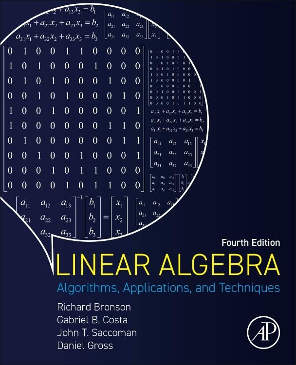 Linear Algebra Algorithms Applications And Techniques 4th Edition Richard Bronson