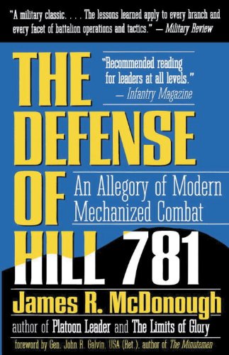 Defense Of Hill 781 An Allegory Of Modern Mechanized Combat James R Mcdonough