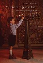 Memories Of Jewish Life From Italy To Jerusalem 19181960 Segre
