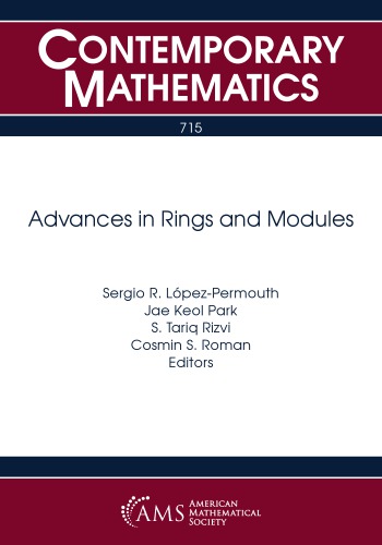 Advances In Rings And Modules Sergio R Lpezpermouth Jae Keol Park