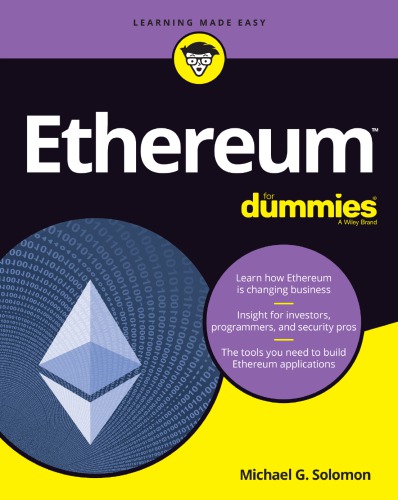 Ethereum For Dummies 1st Edition Michael G Solomon