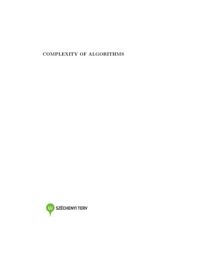 Complexity Of Algorithms Lovsz Lszl