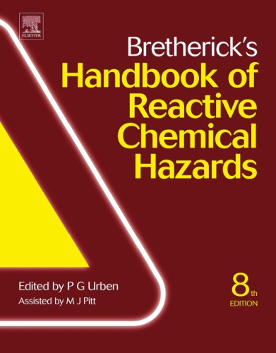 Brethericks Handbook Of Reactive Chemical Hazards 8 Ed Eighth Edition Urben Pg Ed