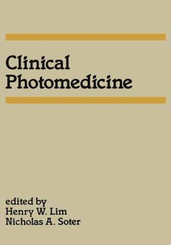 Clinical Photomedicine First Edition Lim Hw