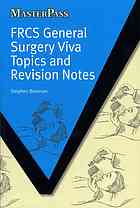 Frcs General Surgery Viva Topics And Revision Notes 1st Edition Brennan