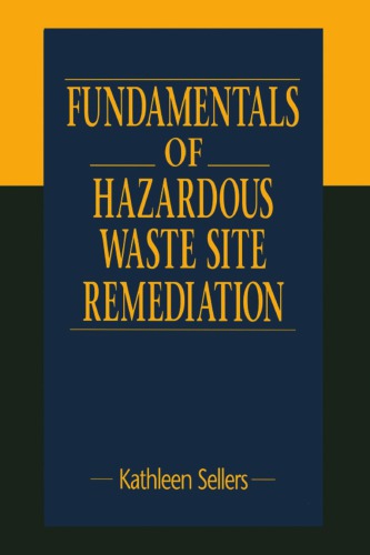 Fundamentals Of Hazardous Waste Site Remediation First Edition Sellers