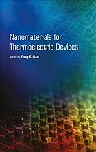 Nanomaterials For Thermoelectric Devices Gan Yong X