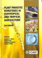 Plant Parasitic Nematodes In Subtropical And Tropical Agriculture 3rd Edition Sikora