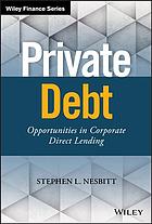 Private Debt Opportunities In Corporate Direct Lending First Edition Nesbitt