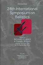 Proceedings 28th International Symposium On Ballistics Atlanta Georgia Usa 2226 September 2014 Ames