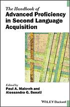 The Handbook Of Advanced Proficiency In Second Language Acquisition 1st Paul Malovrh