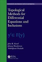 Topological Methods For Differential Equations And Inclusions Graef