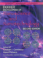 Dekker Encyclopedia Of Nanoscience And Nanotechnology Volume Ivi 2nd Ed Putyera