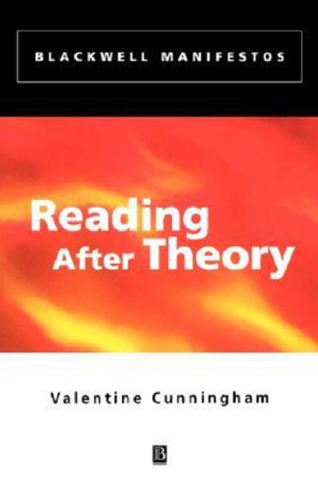 Reading After Theory Valentine Cunningham