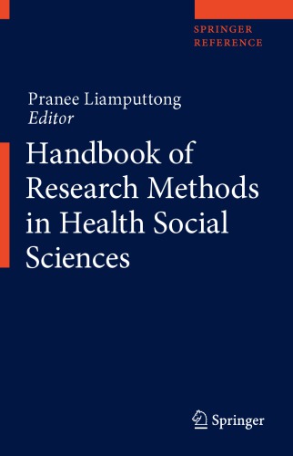 Handbook Of Research Methods In Health Social Sciences 1st Edition Pranee Liamputtong