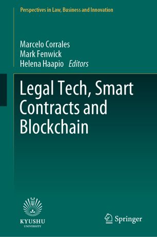 Legal Tech Smart Contracts And Blockchain 1st Ed Marcelo Corrales