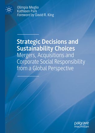 Strategic Decisions And Sustainability Choices Mergers Acquisitions And Corporate Social Responsibility From A Global Perspective 1st Ed Olimpia Meglio