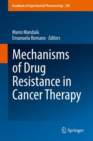 Mechanisms Of Drug Resistance In Cancer Therapy 1st Ed Mario Mandal