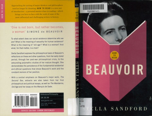 How To Read Beauvoir Stella Sandford Simon Critchley