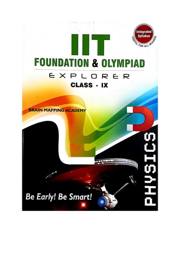 Bma Physics Class 9 Standard Ix Iit Jee Foundation And Olympiad Explorer Physics With Answers Brain Mapping Academy Hyderabad Cbse Icse Lakshmi Lakshmi