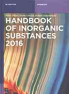 Handbook Of Inorganic Substances 2016 Cenzual Karin Gladyshevskii