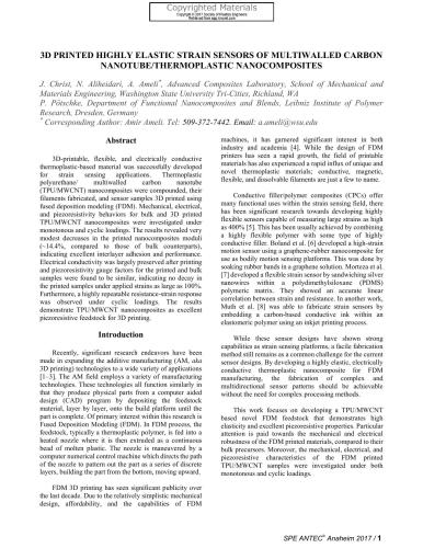 Antec 2017 Proceedings Of The Technical Conference Exhibition Anaheim California Usa May 810 2017 Society Of Plastics Engineers