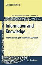 Information And Knowledge A Constructive Typetheoretical Approach Primiero