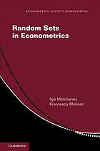 Random Sets In Econometrics Molchanov Ilya S Molinari Francesca