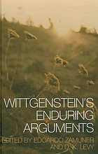 Wittgensteins Enduring Arguments Levy David K Zamuner Edoardo Eds