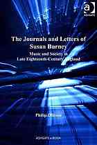 The Journals And Letters Of Susan Burney Philip Olleson