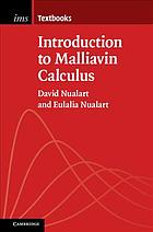 Introduction To Malliavin Calculus Nualart David Nualart Eulalia