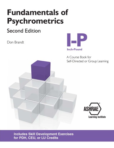 Fundamentals Of Psychrometrics Second Edition Brandt Don