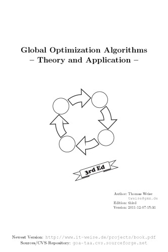 Global Optimization Algorithms Theory And Application 3rd Ed Thomas Weise