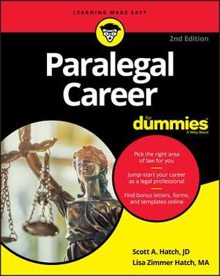 Paralegal Career For Dummies Lisa Zimmer Hatch Scott A Hatch