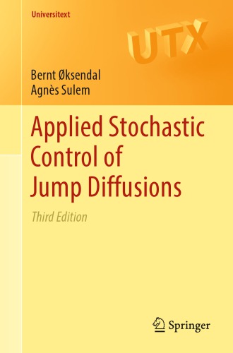 Applied Stochastic Control Of Jump Diffusions 3rd Edition Bernt Ksendal