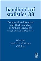 Computational Analysis And Understanding Of Natural Languages Principles Methods And Applications Venkat N Gudivada