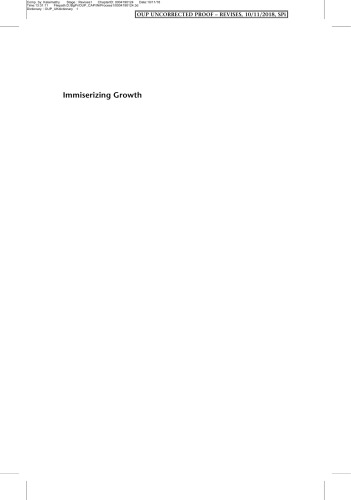Immiserizing Growth When Growth Fails The Poor Shaffer P Kanbur